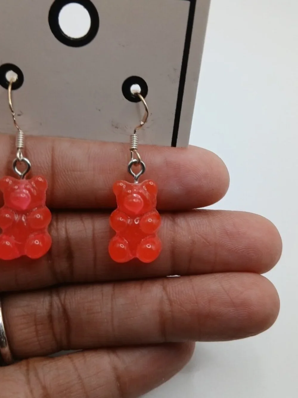 Pink Gummy Bear Earrings
